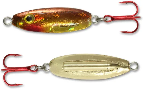 Vista 9 de Northland - Cuchara de sonajero de pesca en hielo, varios tamaños y colores para lucioperca, perca, panfish y trucha