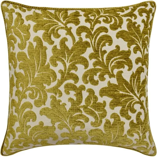 Vista 8 de The HomeCentric Fundas de almohada decorativas con bordes de 12 x 12 pulgadas Funda de cojín de seda de arte moderno Fundas de almohada verdes