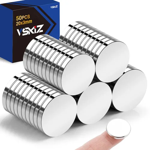 Vista 16 de 40 Pack de imanes pequeños, imanes de neodimio de tierras raras de 10x2mm para manualidades, refrigerador, pizarra blanca, oficina