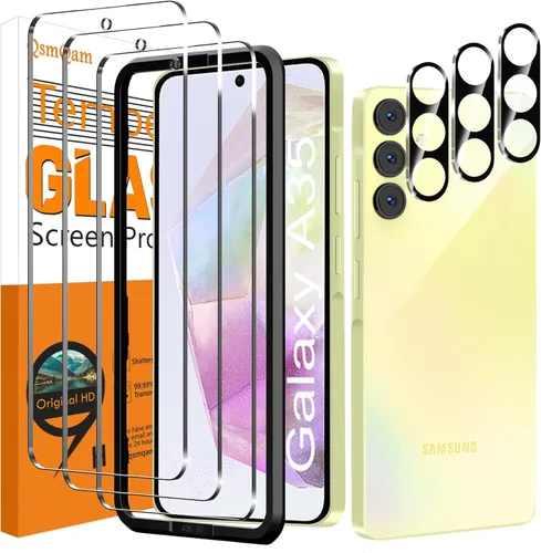 Vista 13 de QsmQam Protector de pantalla para iPhone 16 Pro + protector de lente de cámara, [grado militar inastillable], vidrio templado Ultra Top 9H+