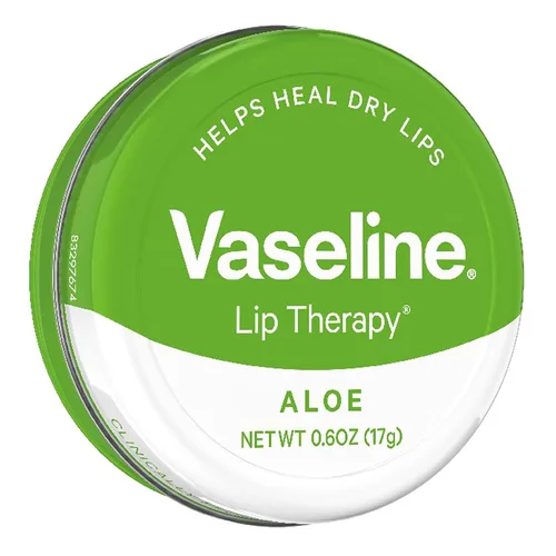 Vista 3 de Vaseline Lip Therapy lata de Bálsamo de Labios, 0,6 onzas (2 unidades)., paquete de de 1, Aloe Vera