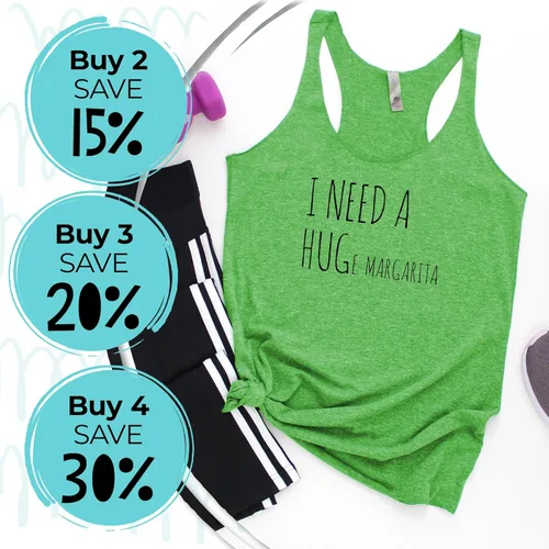 Vista 3 de Women's Graphic Racerback Tank Top, Gift for Her, Shirts with Sayings