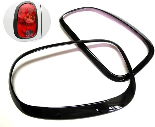 Vista 4 de ATEX Pegatinas de cubierta de lámpara trasera negra brillante (pintada) para Cooper Countryman R60 R61 MK2 2010-2016