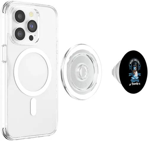 Vista 4 de Harris Family Christmas Costume Snowman Matching Xmas Party PopSockets MagSafe PopGrip for iPhone