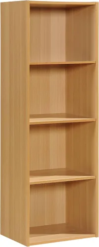 Vista 12 de Hodedah Import - Estantería con 3 estantes, haya