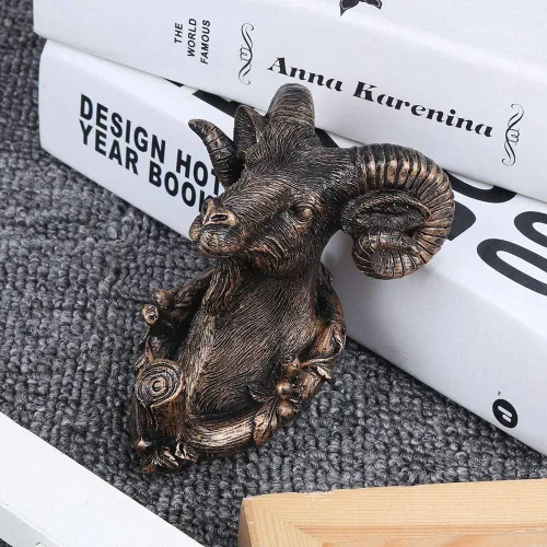 Vista 4 de Fydun Cute Retro Horse, Animal Shape Wall Hanging Hook Coat Hat Clothes Goat Home Bathroom Whimsical Coat Hooks Rack Hooks Decoration for Bedroom