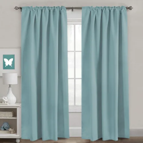 Vista 3 de H.VERSAILTEX Cortinas Opacas con Aislamiento Térmico, Paneles de Tratamiento de Ventanas que Oscurecen la Habitación, Cortinas Opacas para Sala