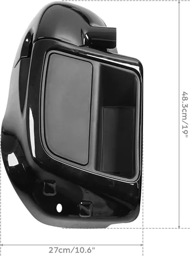 Vista 8 de Guantera de carenado de pierna ventilada inferior para motocicleta, apta para Harley Touring Road King Street Glide Road Glide Electra Glide Org
