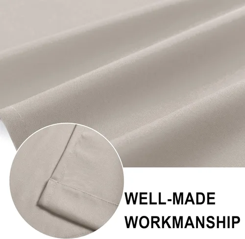 Vista 39 de DWCN Cenefa de cocina para ventanas, cortina de baño/sótano para tratamiento de ventanas, cortinas cortas de 18 pulgadas, 1 panel, 52 x 18 pulgadas