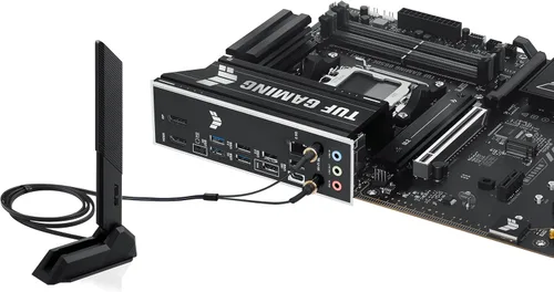 Vista 10 de ASUS TUF GAMING B650E-E WIFI AMD AM5 B650 ATX placa base, 8+2+1 etapas de 80A DrMOS, DDR5, lista para PCIe 5.0, 3x M.2, Wi-Fi 6E, LAN de 2.5 Gb