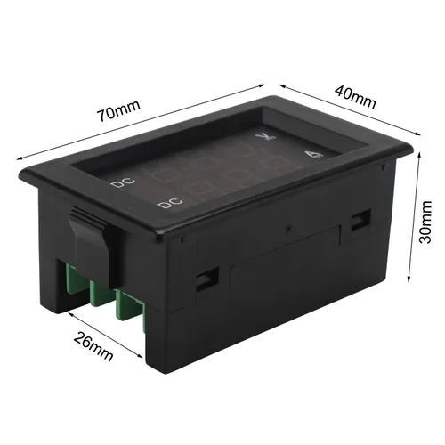 Vista 5 de DROK DC 4.5-100V Multímetro digital con voltímetro, amperímetro y panel de medidor de voltaje, medidor de amperios DC, medidor de voltaje, probador