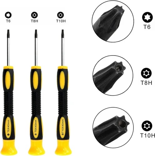 Vista 3 de 4 piezas de joystick de repuesto para controlador Xbox One SX, kit de herramientas de reparación de palancas analógicas para stick drift, roto