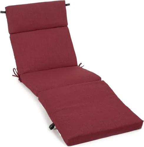 Blazing Needles Cojín para tumbona interior/exterior, 72 x 24 pulgadas, Merlot