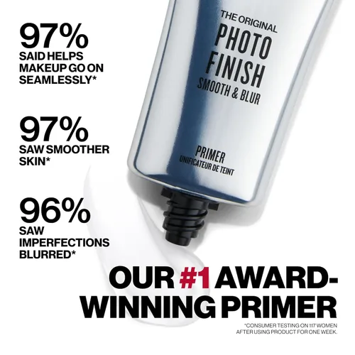 Vista 4 de Smashbox The Original Photo Finish Smooth & Blur Makeup Primer Instantly Smooths and Blurs Fine Lines and Pores Vitamins A + E