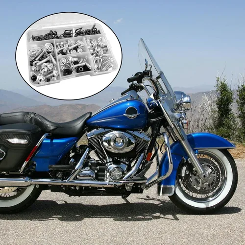 Vista 7 de Kit de pernos de carenado de 177 piezas, tornillos para parabrisas de motocicleta M5 M6, tornillos universales de carenado de motocicleta, tornillos