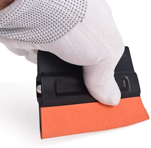 Vista 6 de Gomake Escobilla de vinilo para envoltura de vinilo de 4 pulgadas con borde de fieltro de microfibra, herramienta aplicadora de calcomanías