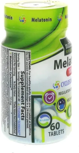 Vista 7 de NATURE'S ESSENTIALS Melatonina 10 mg Liberación inmediata y prolongada Entrega liposomal de ciclosoma avanzada Sin OMG, sin gluten