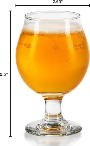 Vista 4 de Libbey 3807 Cervezas Belgas Vaso de cerveza de 13 onzas - 12 / CS