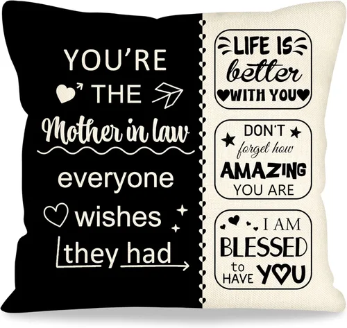 Vista 17 de Fundas de almohada decorativas de 18 x 18 pulgadas con ideas de regalos para familiares y amigos, regalos después de una cirugía, regalo