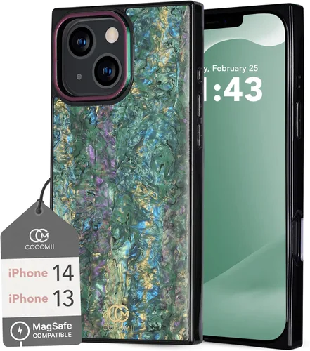 Vista 8 de Cocomii - Funda rectangular compatible con iPhone 14 Pro - Compatible con MagSafe, patrón de carey, estampado animal, brillante, magnética