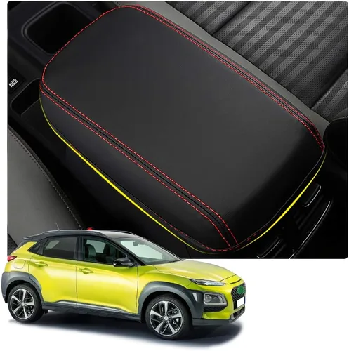 Vista 8 de YEE PIN Funda para reposabrazos central de automóvil, funda para tapa de consola Rogue X-Trail 2014-2019, caja de reposabrazos de consola central