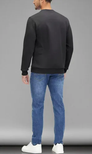 Vista 94 de MAGCOMSEN Sudadera de cuello redondo para hombre de manga larga casual cálida de forro polar