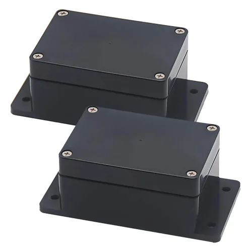 Vista 14 de Zulkit Caja de conexiones de plástico ABS a prueba de polvo, impermeable, IP65, cajas eléctricas universales, carcasa para proyectos con oreja fija