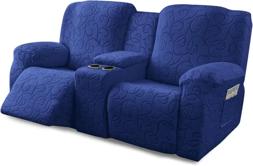 Vista 15 de Funda para Sillón Reclinable de 4 Piezas Elástica, Funda Deslizable de Sofá, Cubierta de Sofá para Sofá Reclinable de 1 Asiento, Protector