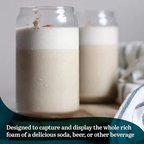 Vista 2 de Libbey – Vaso de cerveza con forma de lata 16 onzas., paquete de de 4, Transparente