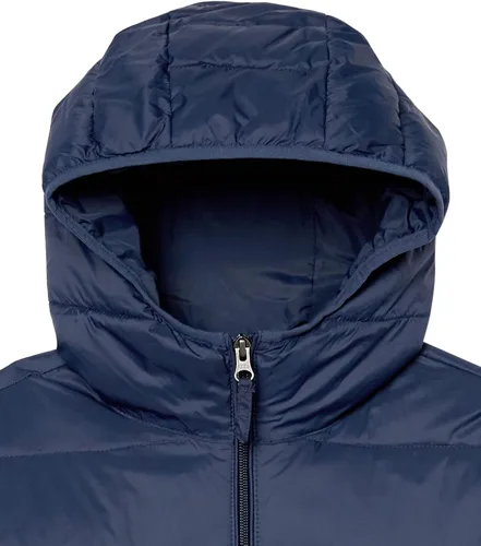 Vista 7 de Tienda Essentials - Abrigo acolchado, ligero y resistente al agua con capucha para mujer, disponible en talla extragrande