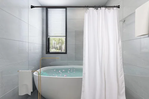 Vista 7 de Utopia Alley HK9BK - Juego de 12 anillos para cortina de ducha para baño, color negro