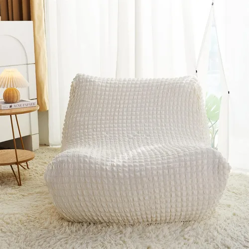 Vista 7 de cjc Fundas de sofá de suelo sin brazos, funda protectora para silla junto a la chimenea, fundas elásticas para sillas puff para adultos, fundas