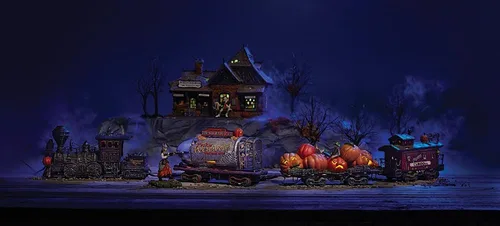 Vista 7 de Department 56 Snow Village - Figura de Halloween de The Werewolf Hunter 25 aniversario, 3.6 pulgadas, multicolor
