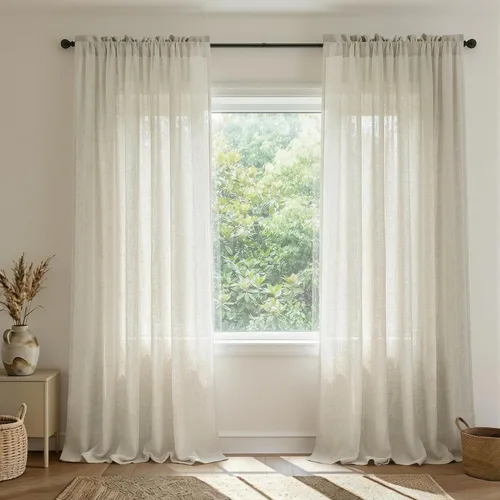 Vista 47 de Mrs.Naturall Cortinas azul marino de 90 pulgadas de largo para sala de estar, juego de 2 paneles con bolsillo para barra, cortinas reductoras
