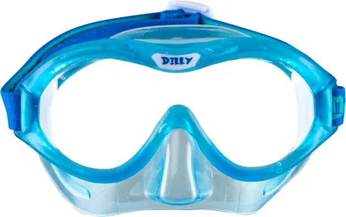 Vista 4 de Mares Kids' Combo Dilly, TPE Face Piece Mask & Ergonomic Snorkel Swimming Snorkeling Set for Ages 4-7