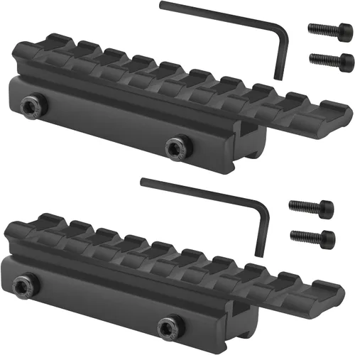 Adaptador de cola de milano a riel Picatinny de 0.433 in a 0.787 in, adaptador de riel de perfil bajo, montaje en riel de milano a riel Weaver,