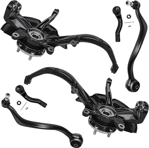 Vista 113 de Detroit Axle - Kit de extremo delantero para Chrysler 300 Dodge Charge 2011-2018 Challenger, 2 brazos de control traseros inferiores, 2 barras