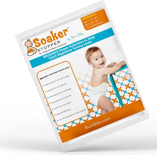 Vista 3 de Soaker Stopper - Extensor de pañales, lavable y reutilizable, para pañales desechables y pañales de tela, cubierta de pañales a prueba de fugas