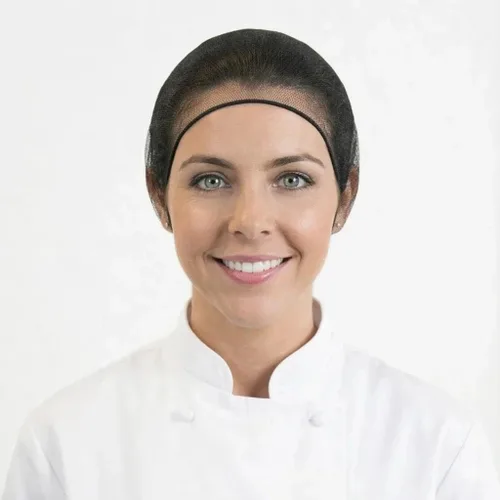 Vista 10 de Smilco Paquete de 50 redes desechables para el cabello de 24 pulgadas, malla de nailon negro para servicio de alimentos y cocina, diseño de panal