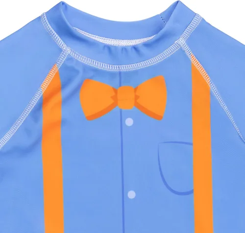 Vista 5 de Blippi Rash Guard - Traje de baño de 3 piezas para niños pequeños