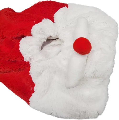 Vista 8 de Cubierta de casco de motocicleta de Papá Noel de Navidad, accesorios de decoración para montar en Navidad, Santa motocicleta, cubierta de casco