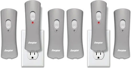 Vista 12 de Linternas LED recargables con encendido automático Energizer para fallas de energía en el hogar, linterna LED enchufable para cortes de energía, luz