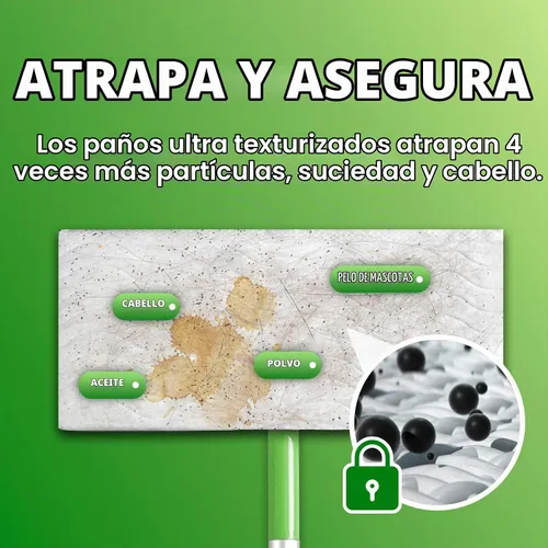 Vista 4 de Almohadillas mejoradas para trapeador húmedo Swiffer Sweeper - Recambios de paños húmedos, 32