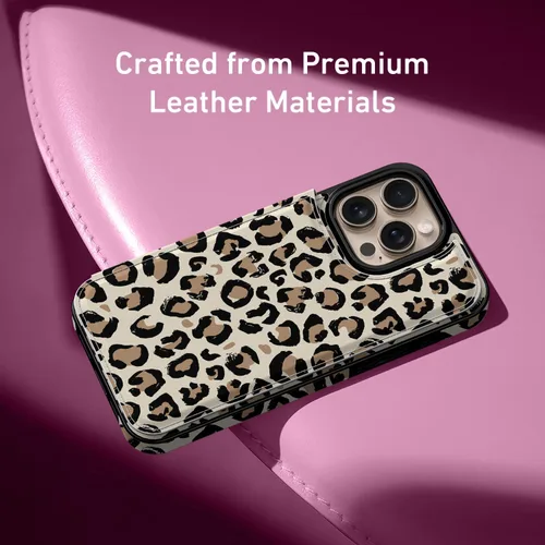 Vista 938 de LETO para iPhone 15 Pro Funda tipo cartera - Tapa tipo folio con patada - Diseños de moda - Tarjetero - Funda protectora para mujeres y niñas - 6.1