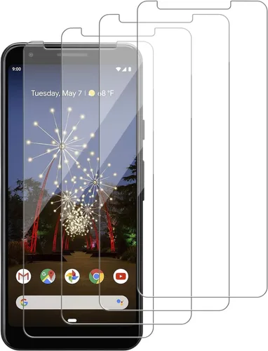 Vista 12 de Paquete de 4 protectores de pantalla de vidrio compatibles con Google Pixel 3 XL [dureza 9H], vidrio templado para pantalla HD, resistente a