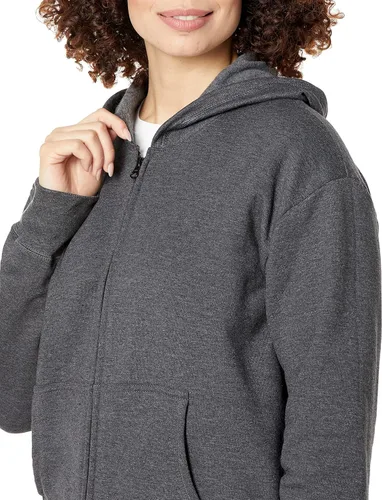 Vista 4 de Hanes EcoSmart - Sudadera con capucha y cremallera completa para mujer, cómoda sudadera con capucha para mujer