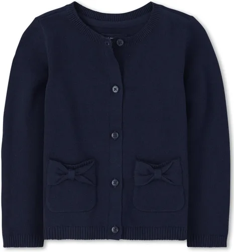 The Children's Place - Cárdigan con bolsillo de lazo para bebés niñas y niños pequeños