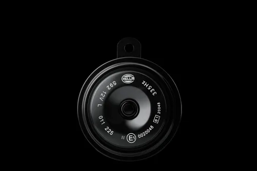 Vista 2 de HELLA 011225871 - Kit de bocinas de disco negras BX de 92 mm, 12 V (ajuste universal)