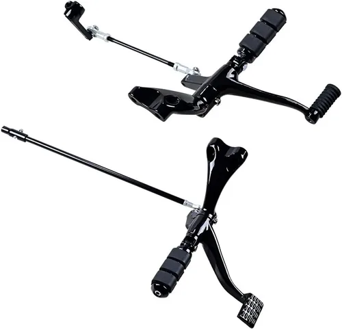 Vista 5 de CORP Kit completo de controles delanteros negros para Harley Sportster XL 1200 883 (seleccionado 2014-2022)