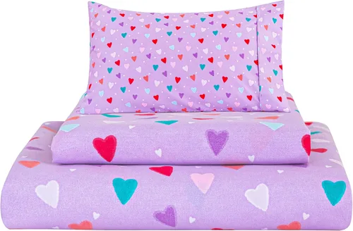 Vista 15 de Viviland Juego de sábanas de 3 piezas para niños, color negro, sábanas bajeras y fundas de almohada, de microfibra suave, juego de ropa de cama